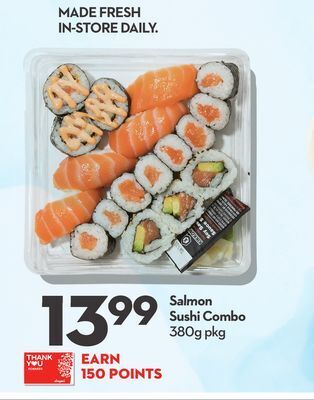 Longo's Salmon sushi combo offer