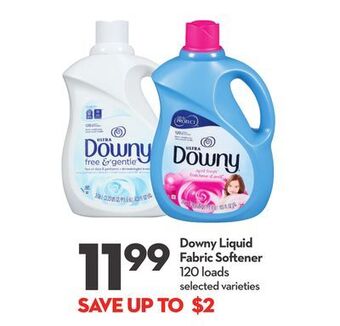 Longo's Downy liquid fabric softener offer