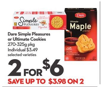 Longo's Dare simple pleasures or ultimate cookies offer