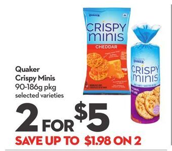 Longo's Quaker crispy minis offer
