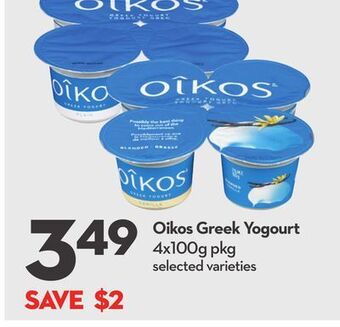Longo's Oikos greek yogourt offer