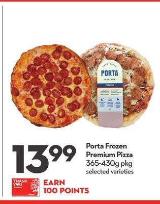 Longo's Porta frozen premium pizza offer