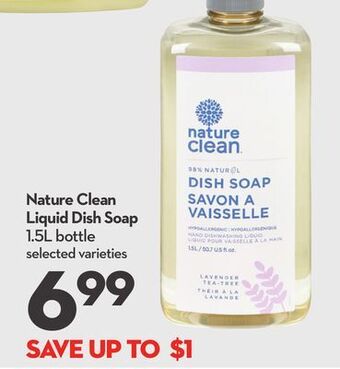 Longo's Nature clean liquid dish soap offer