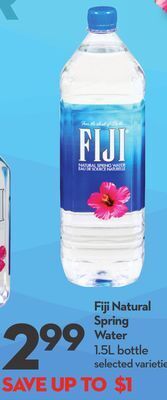 Longo's Fiji natural spring water offer