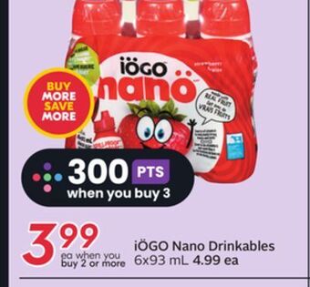Sobeys Nano drinkables offer