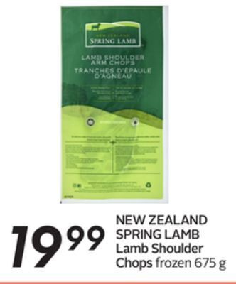 Sobeys Lamb shoulder chops offer