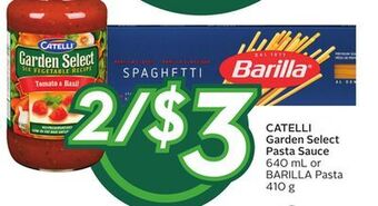 Sobeys Catelli garden select pasta sauce offer