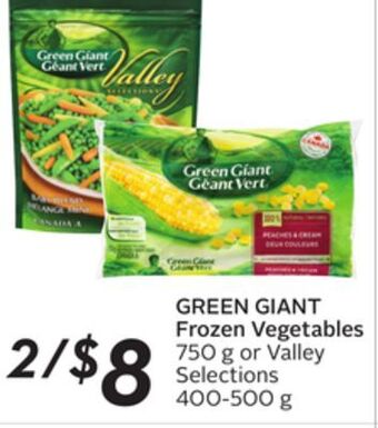 Sobeys Frozen vegetables offer