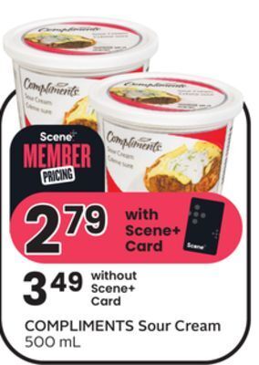 Sobeys Sour cream offer