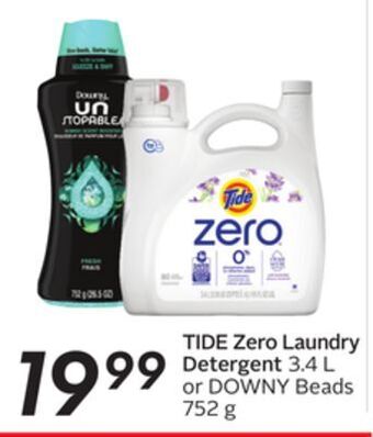 Sobeys Tide zero laundry detergent offer