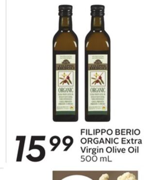 Sobeys Organic extra virgin olive oil offer