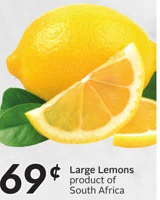 Sobeys Large lemons offer
