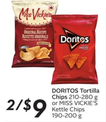 Sobeys Doritos tortilla chips offer