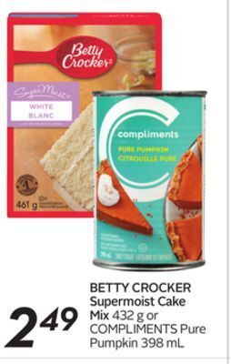 Sobeys Betty crocker supermoist cake mix offer