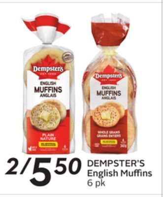 Sobeys English muffins offer