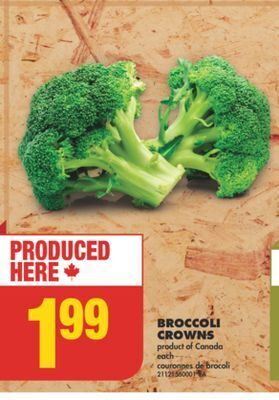 No Frills Broccoli crowns offer