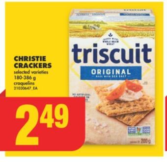 No Frills Christie crackers, 180-386 g offer