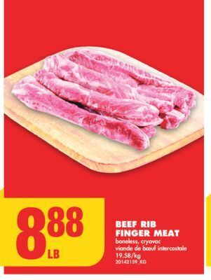 No Frills Beef rib finger meat offer
