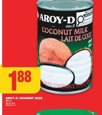 No Frills Aroy-d coconut milk, 400 ml offer