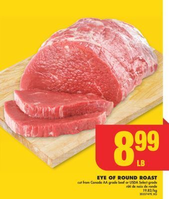 No Frills Eye of round roast offer