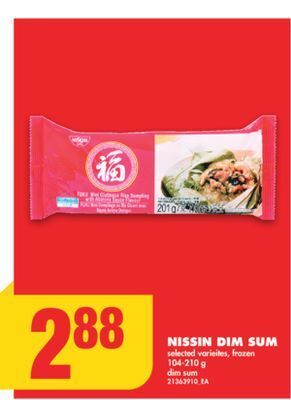 No Frills Nissin dim sum, 104-210 g offer