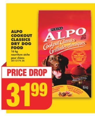 No Frills Alpo cookout classics dry dog food, 16 kg offer