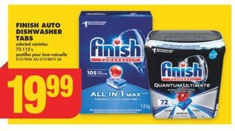 No Frills Finish auto dishwasher tabs, 72-115's offer