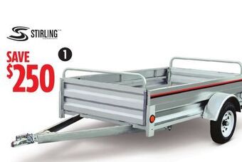 Canadian Tire Stirling 4x7´ galvalume plus box trailer offer