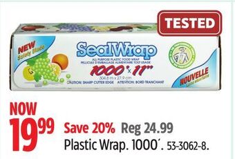 Canadian Tire Sealwrap plastic wrap offer