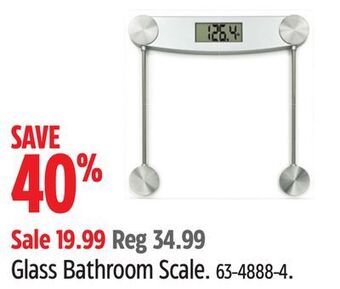 Canadian Tire Accuweight glass bathroom scale offer