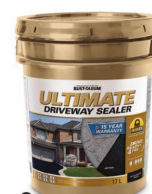 Canadian Tire Rust-oleum ultimate driveway sealer, 17l helps protect up to 15 years offer