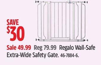 Canadian Tire Regalo wall-safe extra-wide safety gate offer