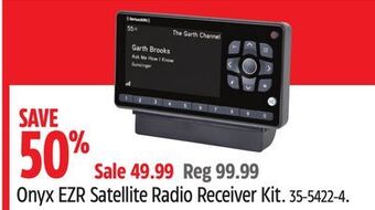 Canadian Tire Siriusxm onyx ezr satellite radio receiver kit offer
