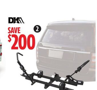 Canadian Tire Detail k2 hitch mounted dual e-bike carrier, 2 bikes offer