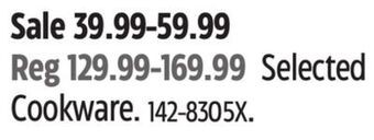 Canadian Tire Heritage selected cookware offer