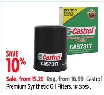 Canadian Tire Castrol premium synthetic oil filters offer