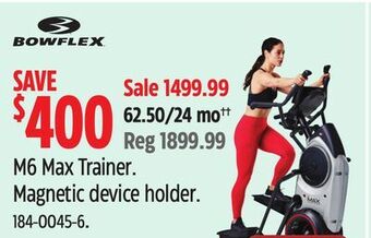 Canadian Tire Bowflex m6 max trainer offer