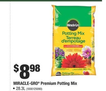 Home Depot Miracle-gro premium potting mix offer