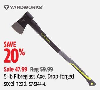 Canadian Tire Yardworks 5-lb fibreglass axe offer