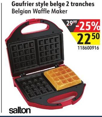 Hart Salton belgian waffle maker offer