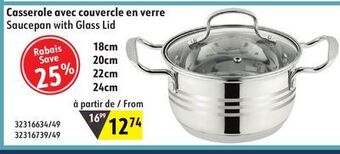 Hart Saucepan with glass lid offer