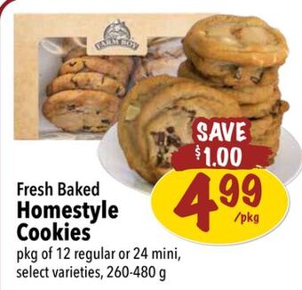 Farm Boy Fresh baked homestyle cookies offer