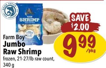 Farm Boy Farm boy jumbo raw shrimp offer