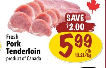 Farm Boy Fresh pork tenderloin offer