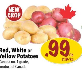 Farm Boy Red, white or yellow potatoes offer