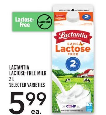 Metro Lactantia lactose-free milk offer