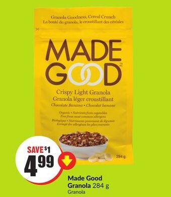 FreshCo Made good granola 284 g offer