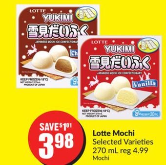 FreshCo Lotte mochi selected varieties 270 ml offer