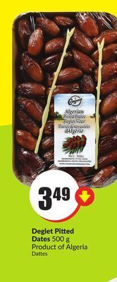 FreshCo Deglet pitted dates 500 g product of algeria offer