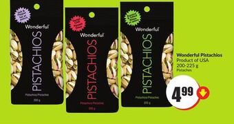 FreshCo Wonderful pistachios product of usa 200-225 g offer